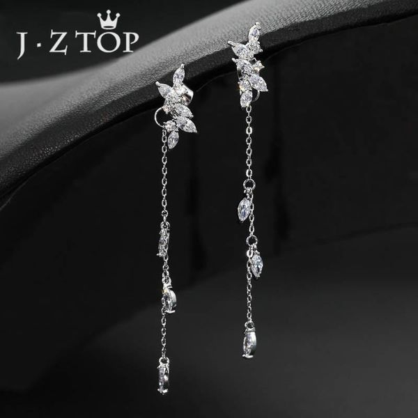 dangle & chandelier jzsilver color leaf zircon drop earrings woman luxury crystal plant tassel female wedding jewelry pendientes, Silver
dangle & chandelier jzsilver color leaf zircon drop earrings woman luxury crystal plant tassel female wedding jewelry pendientes, Silver