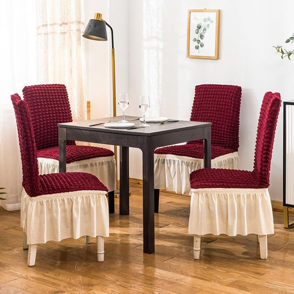 chair covers 1/2/4/6pcs seersucker cover for dining room banquet slipcover stretch skirt elastic wedding decoration
chair covers 1/2/4/6pcs seersucker cover for dining room banquet slipcover stretch skirt elastic wedding decoration