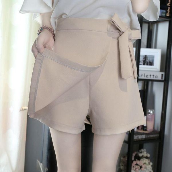 women's shorts women 2021 summer fashion wrap sash skirt female skort high waist solid ladies tide asymmetrical y78, White;black
women's shorts women 2021 summer fashion wrap sash skirt female skort high waist solid ladies tide asymmetrical y78, White;black