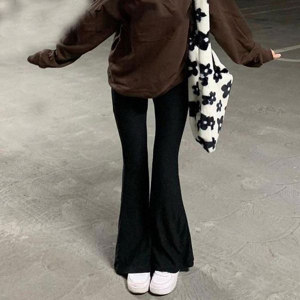 women's pants & capris straight leg harajuku solid color warm pocket size bell bottom trousers retro y2k high waist all-match street we, Black;white
women's pants & capris straight leg harajuku solid color warm pocket size bell bottom trousers retro y2k high waist all-match street we, Black;white