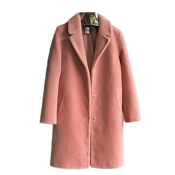 women's fur & faux natural wool coats outerwear women warm jackets female turn down collar pockets single breasted overcoat 2021 autumn, Black
women's fur & faux natural wool coats outerwear women warm jackets female turn down collar pockets single breasted overcoat 2021 autumn, Black