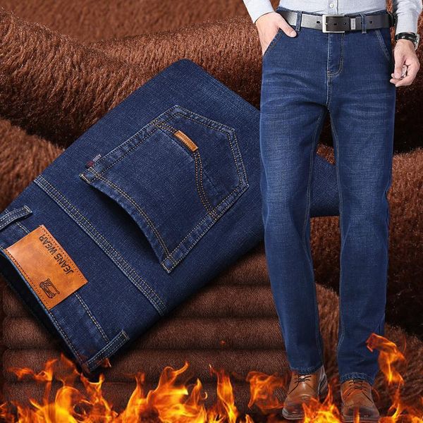 men's jeans 2021 winter warm blue slim fit stretch thick velvet pants business casual fleece denim brand trousers
men's jeans 2021 winter warm blue slim fit stretch thick velvet pants business casual fleece denim brand trousers