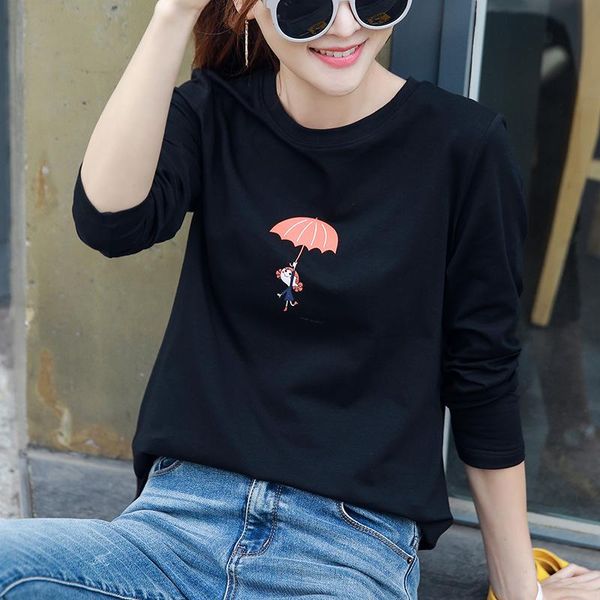 women's t-shirt 2021 spring ladies loose women shirt print leisure fashion elegant cotton female pullovers, White
women's t-shirt 2021 spring ladies loose women shirt print leisure fashion elegant cotton female pullovers, White