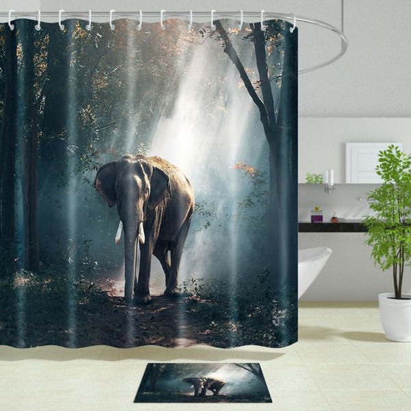 shower curtains elephant in the forest washable home decor polyester fabric waterproof mildew proof bath screens with hooks
shower curtains elephant in the forest washable home decor polyester fabric waterproof mildew proof bath screens with hooks