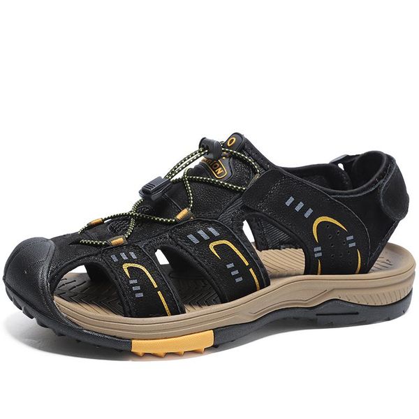 sandals men luxury fashion beach outdoor summer shoes cow leather sandalias big size cover toe platform sandales, Black
sandals men luxury fashion beach outdoor summer shoes cow leather sandalias big size cover toe platform sandales, Black