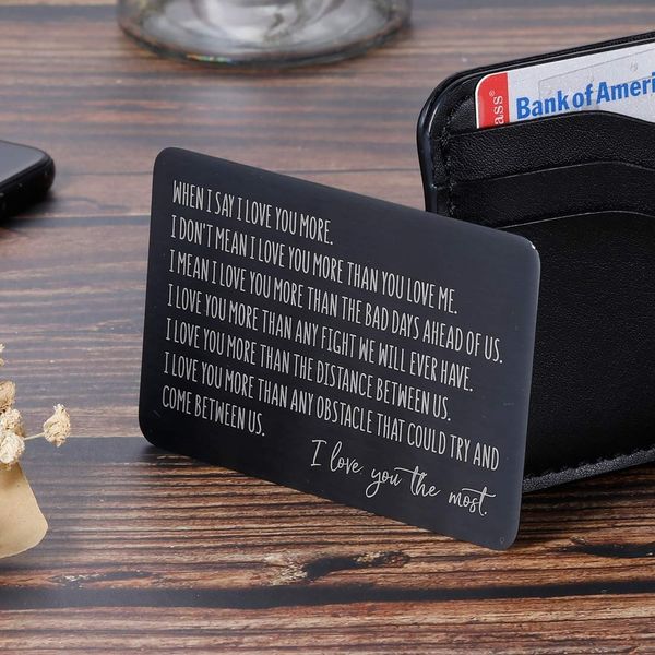 10pieces/lotwallet insert card gifts for him men husband from wife girlfriend valentine anniversary birthday gifts for groom fiance, Brown;gray
10pieces/lotwallet insert card gifts for him men husband from wife girlfriend valentine anniversary birthday gifts for groom fiance, Brown;gray