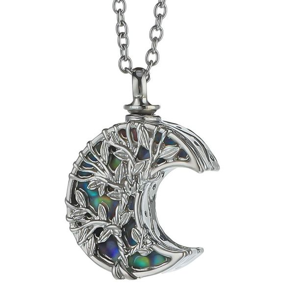 chains tree of life moon cremation urn necklace pendant ashes souvenir commemorative unisex, Silver
chains tree of life moon cremation urn necklace pendant ashes souvenir commemorative unisex, Silver