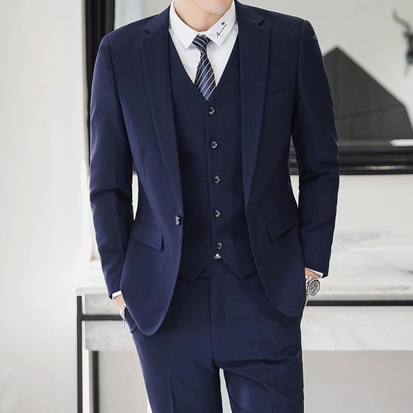 men blazer jackets and pants with vests business banquet dresses suits slim design office work suit men's & blazers, White;black
men blazer jackets and pants with vests business banquet dresses suits slim design office work suit men's & blazers, White;black
