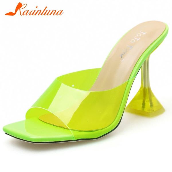 lady party casual holiday sandals square toe slip on transparent high heel women summer shoes woman slippers, Black
lady party casual holiday sandals square toe slip on transparent high heel women summer shoes woman slippers, Black
