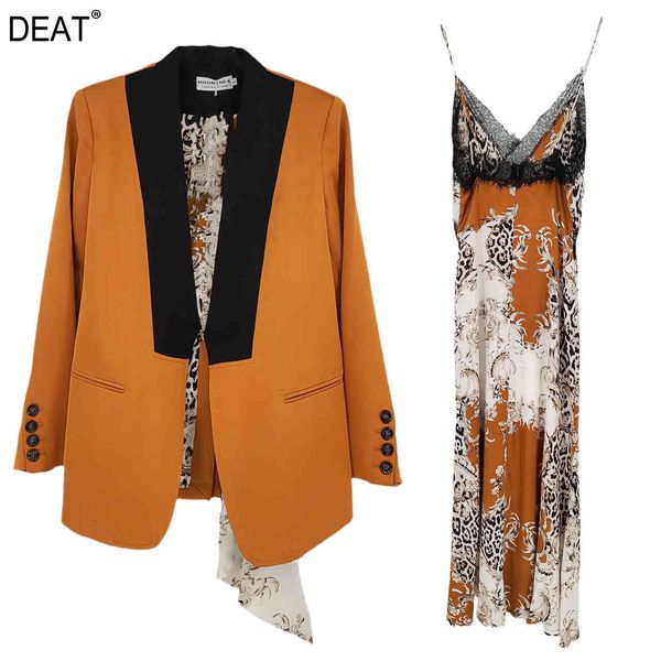 summer women clothes notched collar full sleeves yellow contrast colors blazer and straps v-neck dress set wp92415l 210421, White;black
summer women clothes notched collar full sleeves yellow contrast colors blazer and straps v-neck dress set wp92415l 210421, White;black