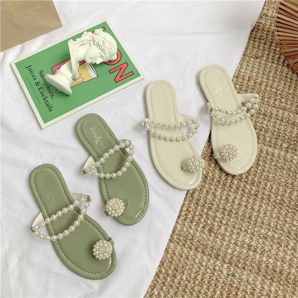 fashion women's slippers flip-toe sandals, summer pearl slip-on slippers, casual wear british style all-match, Black
fashion women's slippers flip-toe sandals, summer pearl slip-on slippers, casual wear british style all-match, Black