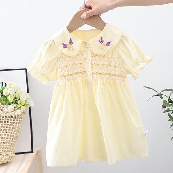 korean style summer baby girls floral embroidery short sleeve cotton dress kids party princess dresses children clothing girl's, Red;yellow
korean style summer baby girls floral embroidery short sleeve cotton dress kids party princess dresses children clothing girl's, Red;yellow