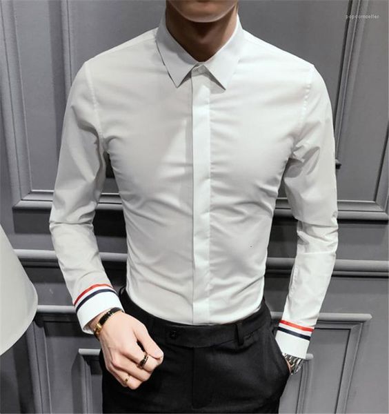 men's casual shirts shirt solid long sleeve lapel clothes fashion styles single breasted homme spring designer mens, White;black
men's casual shirts shirt solid long sleeve lapel clothes fashion styles single breasted homme spring designer mens, White;black
