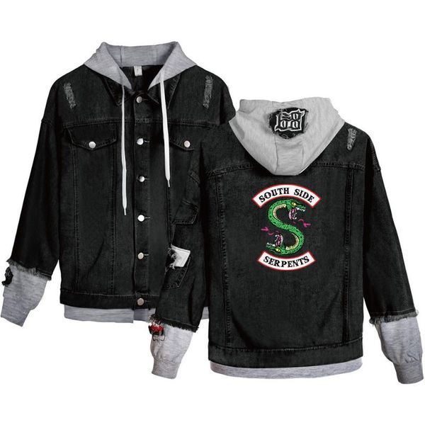 men's jackets riverdale men/women's denim jacket south side serpents streetwear spring jean boy's fashion hip hop hoodies, Black;brown
men's jackets riverdale men/women's denim jacket south side serpents streetwear spring jean boy's fashion hip hop hoodies, Black;brown