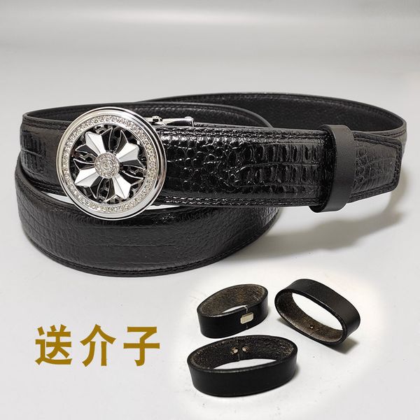 new trend of men's alloy automatic buckle belt, Black;brown 
new trend of men's alloy automatic buckle belt, Black;brown