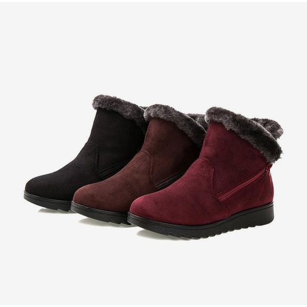 boots women's snow women zip winter ladies warm fur suede flat woman fashion ankle boot female casual shoes plus size, Black
boots women's snow women zip winter ladies warm fur suede flat woman fashion ankle boot female casual shoes plus size, Black