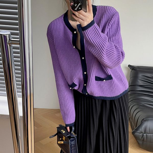 luxury women's ets canggumu 21 autumn winter long sleeve fragrance sweater coat korean version slim and fashionable small cardigan 21-8, Black;brown
luxury women's ets canggumu 21 autumn winter long sleeve fragrance sweater coat korean version slim and fashionable small cardigan 21-8, Black;brown