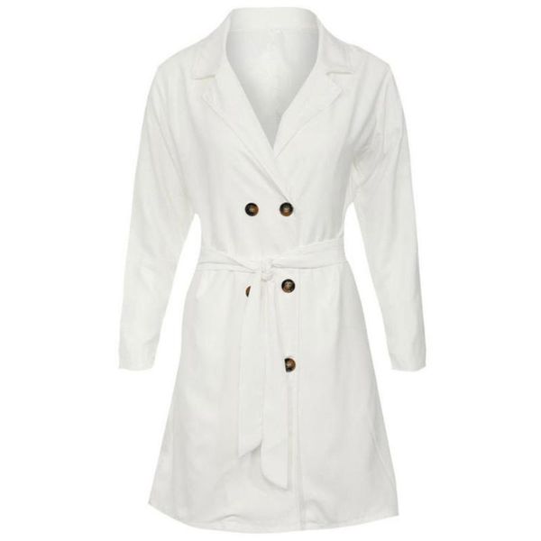 women's trench coats missky autumn spring women solid color long sleeve double-breasted windbreaker coat, Tan;black
women's trench coats missky autumn spring women solid color long sleeve double-breasted windbreaker coat, Tan;black