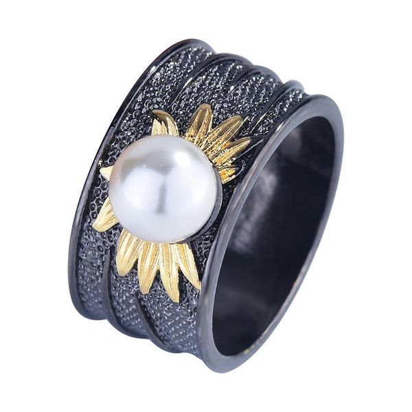 gothic black gold daisy sunflower rings for women white pearl inlay luxury wedding engagement banquet fashion jewelry gifts, Slivery;golden
gothic black gold daisy sunflower rings for women white pearl inlay luxury wedding engagement banquet fashion jewelry gifts, Slivery;golden