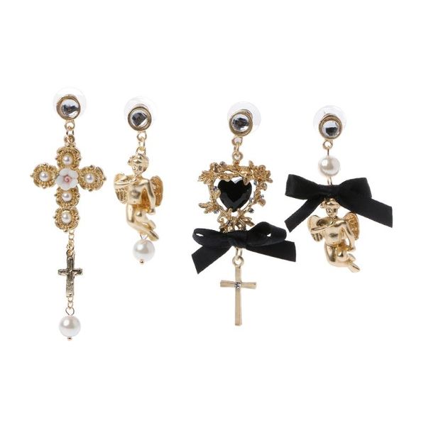dangle & chandelier baroque lace bow cherub angel drop earrings royal asymmetric pearl jewelry women, Silver
dangle & chandelier baroque lace bow cherub angel drop earrings royal asymmetric pearl jewelry women, Silver