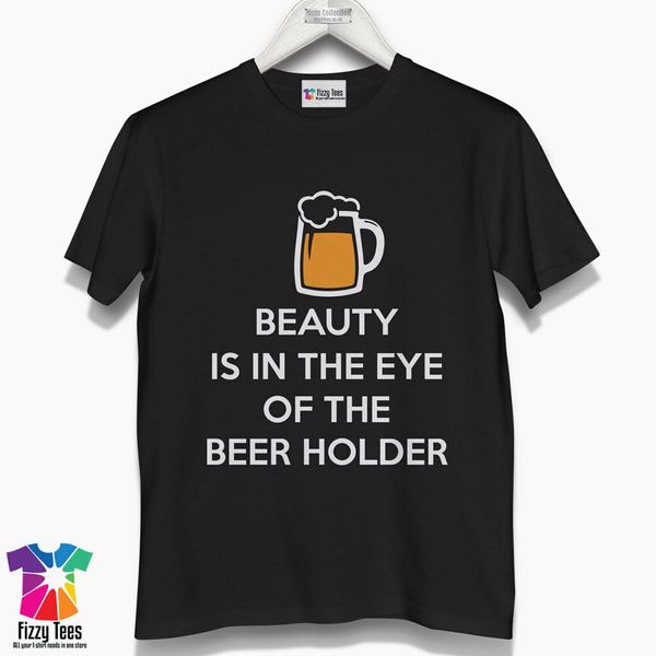 Men's Beauty in the eye of the Beer Holder U T-Shirt - funny t shirt, White;black
Men's Beauty in the eye of the Beer Holder U T-Shirt - funny t shirt, White;black
