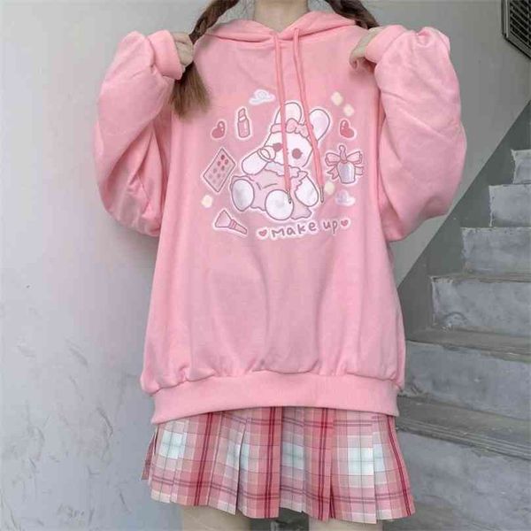 deeptown kawaii hoodies women spring korean fashion sweatshirts cute long sleeve print pink oversized pullover ladies 210805, Black
deeptown kawaii hoodies women spring korean fashion sweatshirts cute long sleeve print pink oversized pullover ladies 210805, Black