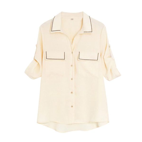 women's blouses & shirts 2021 summer women white plain loose oversized female bf korean style blusas pockets
women's blouses & shirts 2021 summer women white plain loose oversized female bf korean style blusas pockets