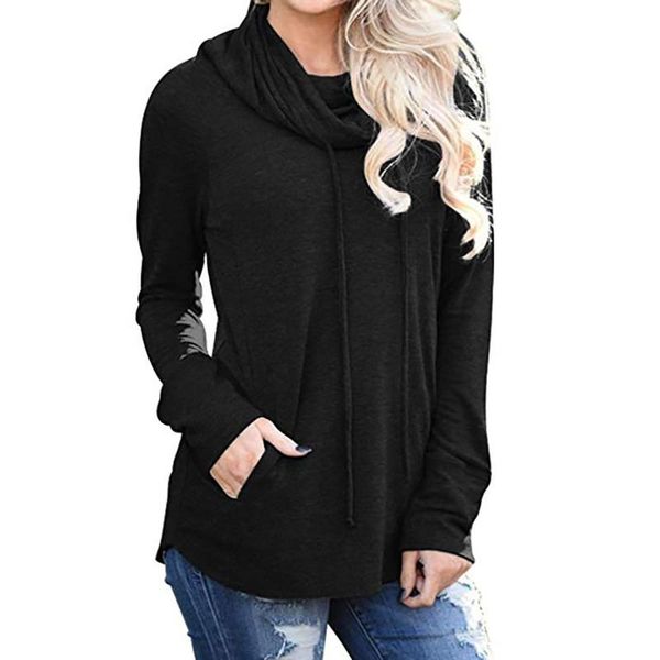 women's jackets 2021 -selling ladies autumn/winter style drawstring scarf collar solid color long-sleeved sweater pullover, Black;brown
women's jackets 2021 -selling ladies autumn/winter style drawstring scarf collar solid color long-sleeved sweater pullover, Black;brown
