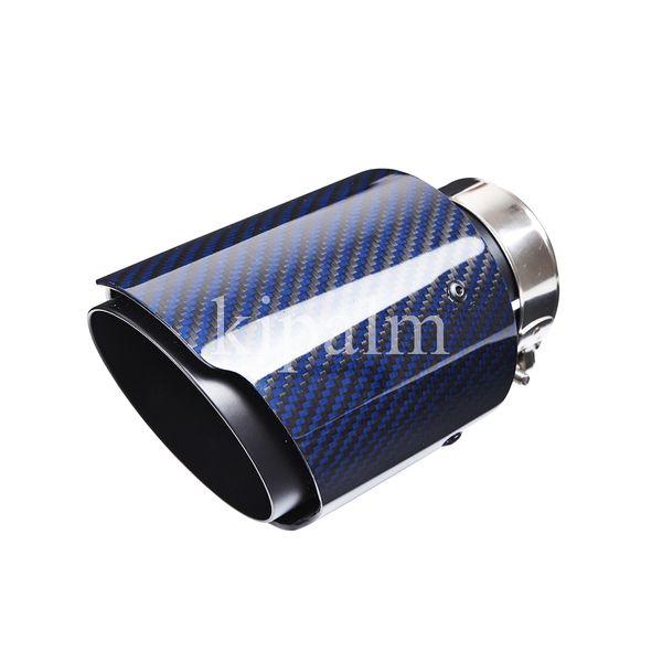 1 piece black stainless steel pipe blue carbon fiber rear exhaust muffler tip pipe for honda audi vw focus
1 piece black stainless steel pipe blue carbon fiber rear exhaust muffler tip pipe for honda audi vw focus