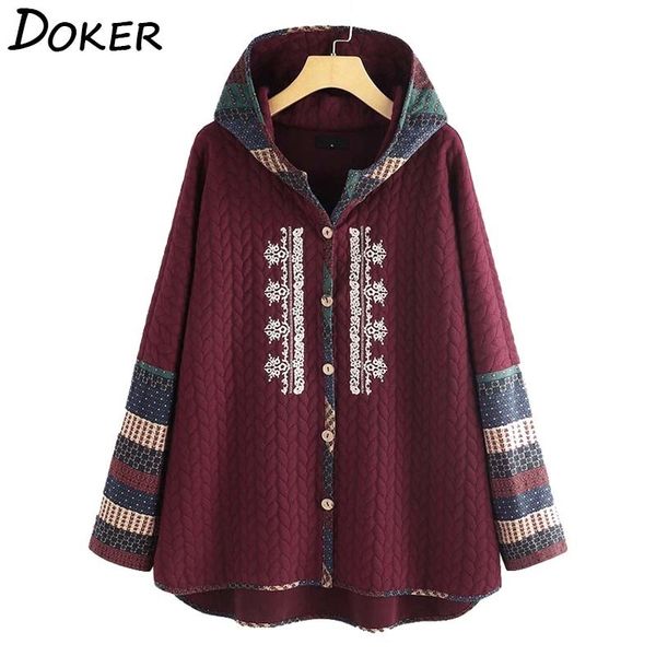 coats and jackets women winter fashion long sleeve plus size loose warm hooded outwear vintage oversized coats veste femme 210423, Black;brown
coats and jackets women winter fashion long sleeve plus size loose warm hooded outwear vintage oversized coats veste femme 210423, Black;brown