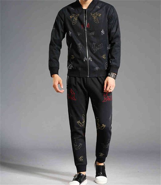 tracksuits men set bodybuilding sporting suit hoodie zipper pure cotton pants tracksuit, Gray
tracksuits men set bodybuilding sporting suit hoodie zipper pure cotton pants tracksuit, Gray