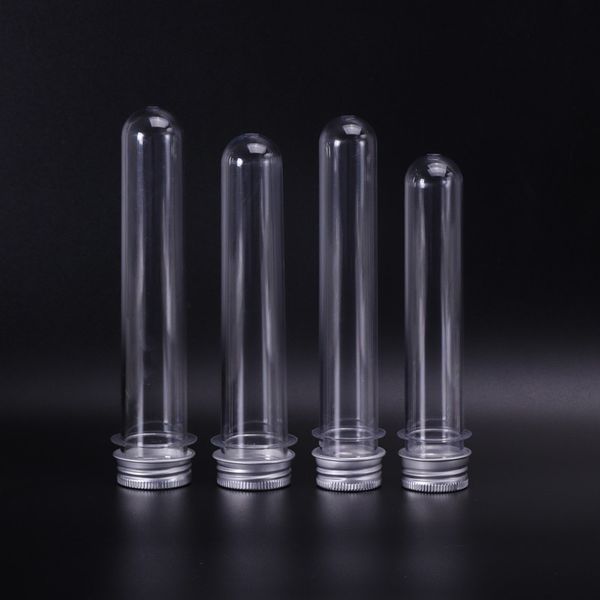 40ml empty clear plastic tube pet plastic test tube bottle used as face mask candy phone cable container with aluminum cap
40ml empty clear plastic tube pet plastic test tube bottle used as face mask candy phone cable container with aluminum cap
