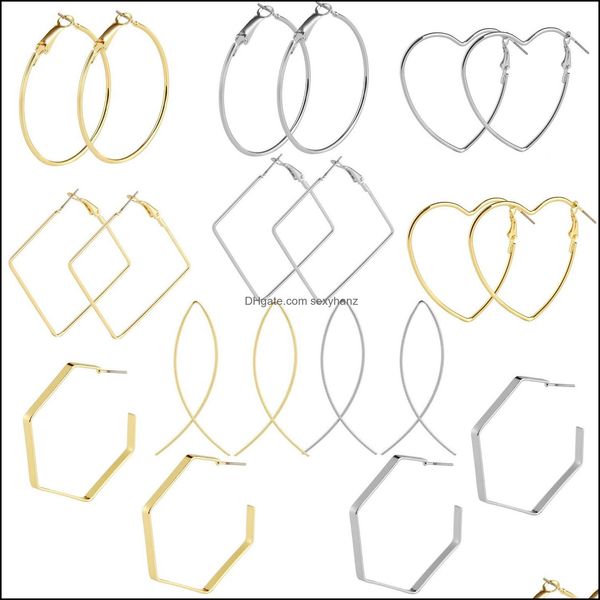 stud jewelryins vintage circle ear loops polygon geometry earring restoring alloy earrings women drop delivery 2021 zlrw3, Golden;silver
stud jewelryins vintage circle ear loops polygon geometry earring restoring alloy earrings women drop delivery 2021 zlrw3, Golden;silver