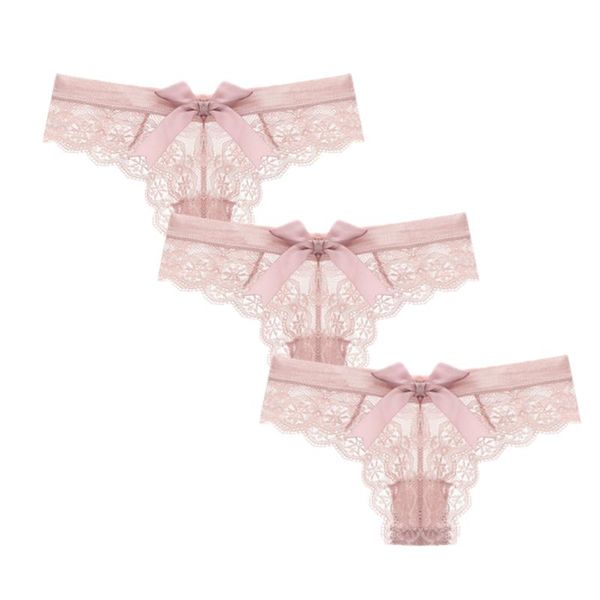 women's panties varsmiss 3 pcs/lot lace thongs bow underwear women lingerie g string female t-back thong, Black;pink
women's panties varsmiss 3 pcs/lot lace thongs bow underwear women lingerie g string female t-back thong, Black;pink