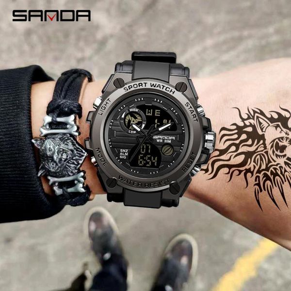 wristwatches military sanda 739 sports men's watches quartz watch men waterproof s male clock relogio masculino 2021, Slivery;brown
wristwatches military sanda 739 sports men's watches quartz watch men waterproof s male clock relogio masculino 2021, Slivery;brown