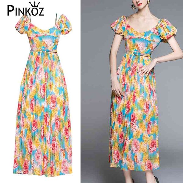 designer style flower printed ruffles butterfly short sleeve floral summer casual maxi pleated dresses boho robe vestidos 210421, Black;gray
designer style flower printed ruffles butterfly short sleeve floral summer casual maxi pleated dresses boho robe vestidos 210421, Black;gray