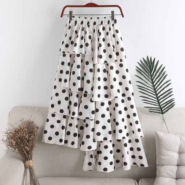 skirts summer women chiffon a-line dot print high waist irregular skirt elegant jupe femme saias falda mujer rgj5, Black
skirts summer women chiffon a-line dot print high waist irregular skirt elegant jupe femme saias falda mujer rgj5, Black