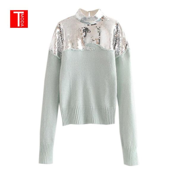 womens sweaters 2021 winter handmade sequins splice mohair knit sweater autumn long sleeve tender green and pullover women's, White;black
womens sweaters 2021 winter handmade sequins splice mohair knit sweater autumn long sleeve tender green and pullover women's, White;black
