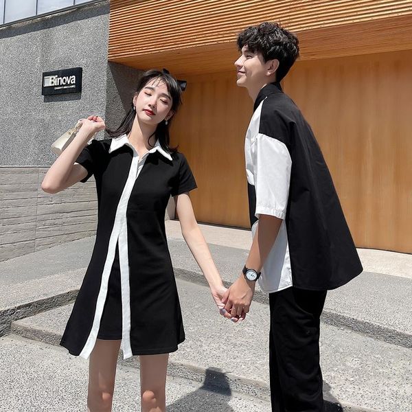 women's t-shirt 8226# couples summer dress color matching classic black and white clothes clothing
women's t-shirt 8226# couples summer dress color matching classic black and white clothes clothing