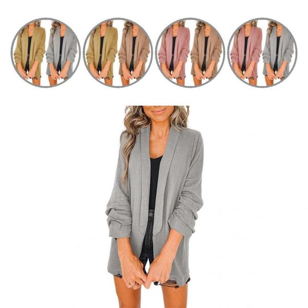 women's suits & blazers fabulous women blazer loose turn-down collar casual lady suit coat, White;black
women's suits & blazers fabulous women blazer loose turn-down collar casual lady suit coat, White;black