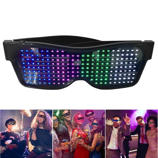 party decoration led luminous glasses app control bluetooth display shining usb charging glow sunglasses props dropshippping
party decoration led luminous glasses app control bluetooth display shining usb charging glow sunglasses props dropshippping