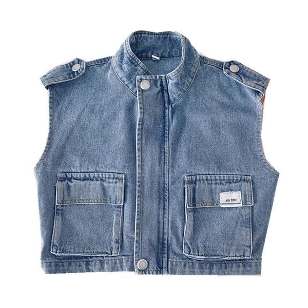 spring autumn 2021 product childrens vest loose boys workwear fashion denim middle and small children waistcoat, Camo
spring autumn 2021 product childrens vest loose boys workwear fashion denim middle and small children waistcoat, Camo
