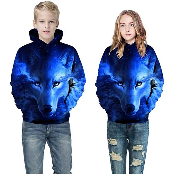 blue wolf handsome novelty hoodie boys and girls 3d printing pullover hooded sweater with pocket 100-160, Black
blue wolf handsome novelty hoodie boys and girls 3d printing pullover hooded sweater with pocket 100-160, Black