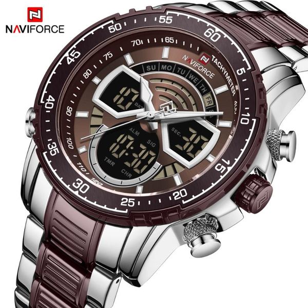 wristwatches naviforce watch waterproof sport watches fashion men quartz relogio masculino chronograph, Slivery;brown
wristwatches naviforce watch waterproof sport watches fashion men quartz relogio masculino chronograph, Slivery;brown