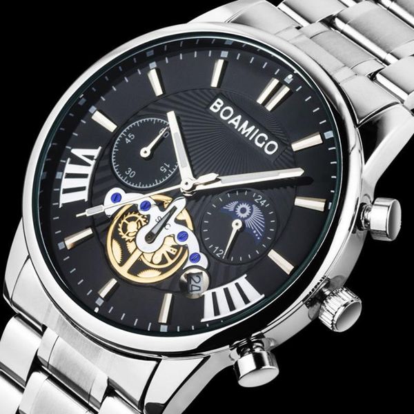 wristwatches boamigo brand quartz men watch big dial waterproof men's chronograph casual stainless steel mens watches relogio masculino, Slivery;brown
wristwatches boamigo brand quartz men watch big dial waterproof men's chronograph casual stainless steel mens watches relogio masculino, Slivery;brown