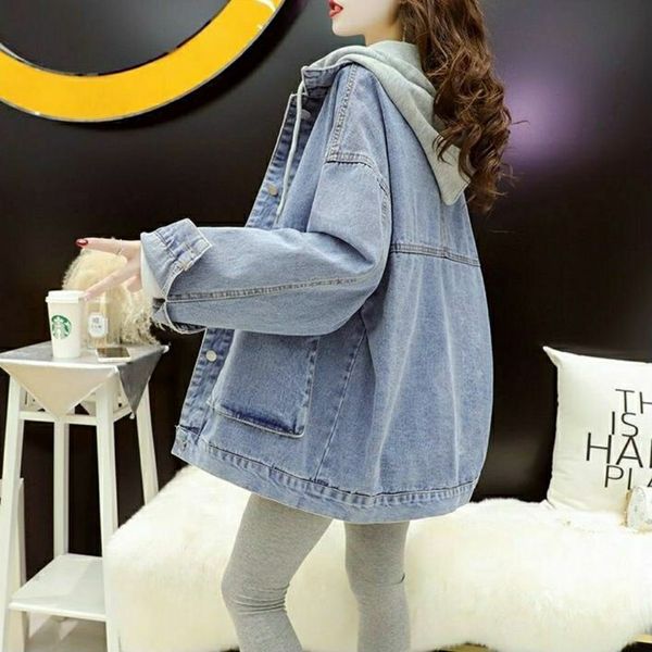 luxury brand coats spring and autumn hooded cowboy coat women's korean loose 2021 early spring new foreign style versatile fried street, Black
luxury brand coats spring and autumn hooded cowboy coat women's korean loose 2021 early spring new foreign style versatile fried street, Black