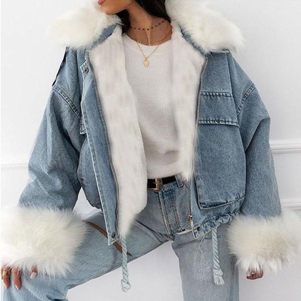 women's down & parkas fur coat jean jacket winter washing retro denim short one piece pie overcoming, Black
women's down & parkas fur coat jean jacket winter washing retro denim short one piece pie overcoming, Black