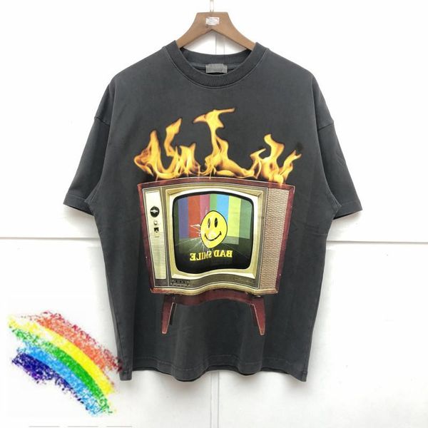 men's t-shirts t heavy fabric vintage shirt women men quality tv flame print nice washed tees, White;black
men's t-shirts t heavy fabric vintage shirt women men quality tv flame print nice washed tees, White;black