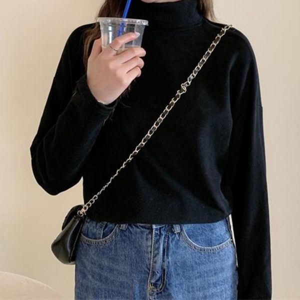 women's t-shirt with warm bottomed shirt inside, autumn and winter korean clothing, white thickened german velvet t-shirt, high neck
women's t-shirt with warm bottomed shirt inside, autumn and winter korean clothing, white thickened german velvet t-shirt, high neck