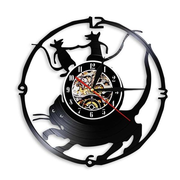 wall clocks cat and mouse game home decor clock kitty mice nursery kid room vintage black lp record
wall clocks cat and mouse game home decor clock kitty mice nursery kid room vintage black lp record